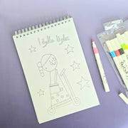 Coloring Book -Haq Allaila- with marker